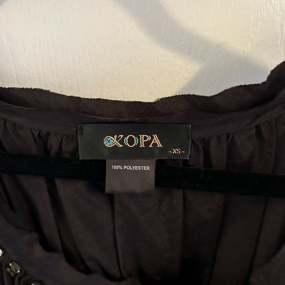 **XOYA Embellished Black Mini Dress – Size XS - Picture 3 of 4